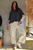 Pin Stripe Bennie Magic 7/8 Dart Barrel Pant Calico